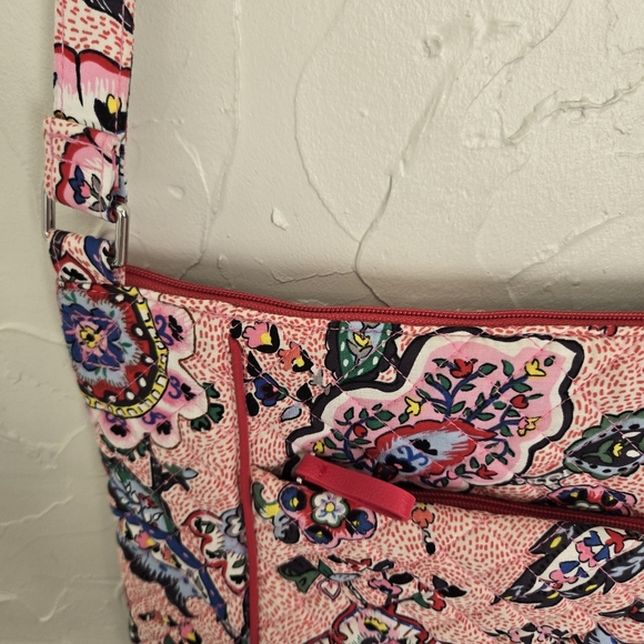 Vera Bradley Pink Paisley Floral Hipster Bag - Picture 7 of 9